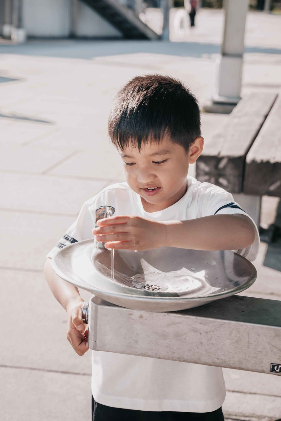 Childhood lead exposure through school drinking water