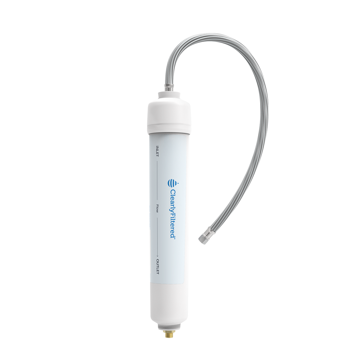 Universal Inline Fridge Filter - Braided Stainless Steel