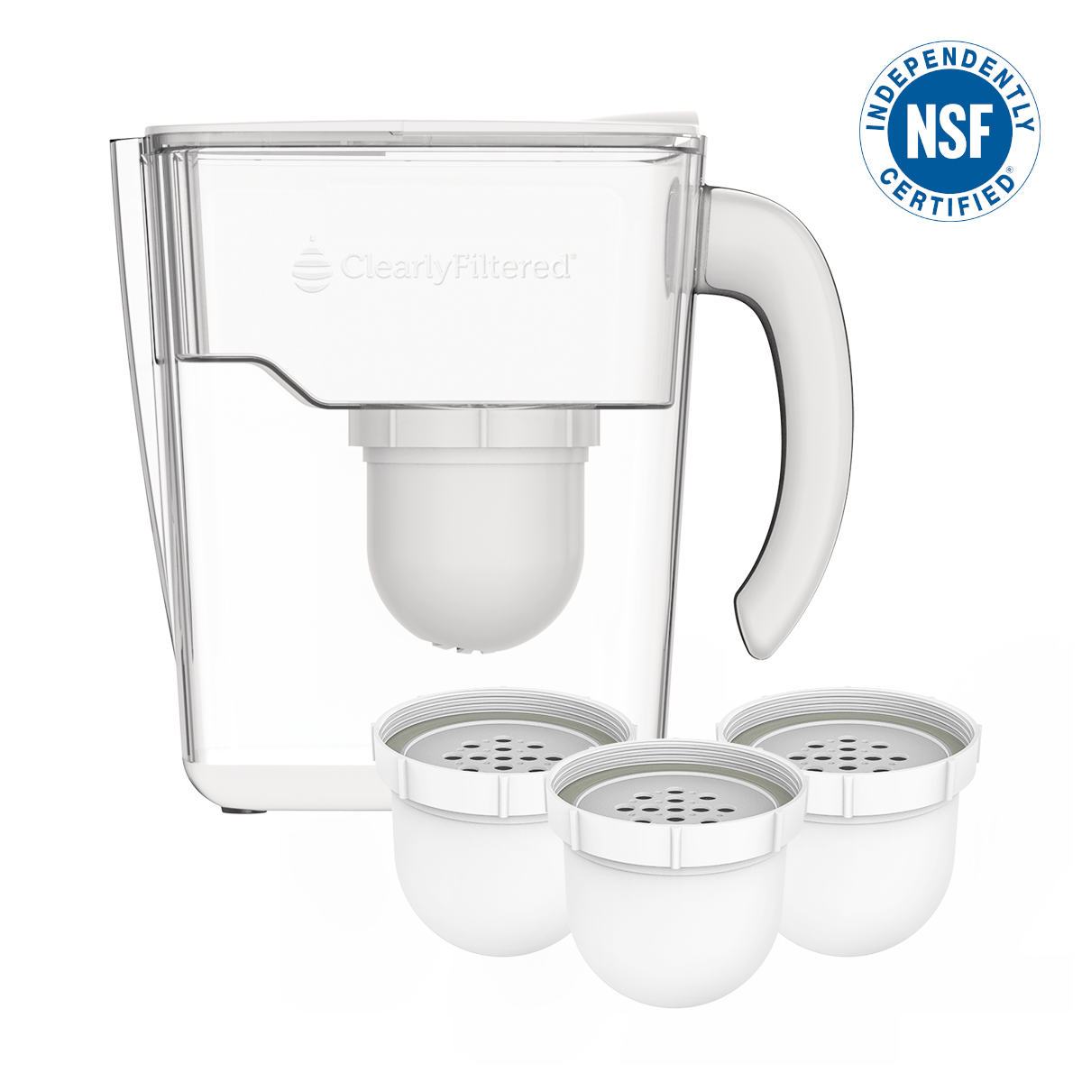 Filtered Water Pitcher + Filter 3-Pack