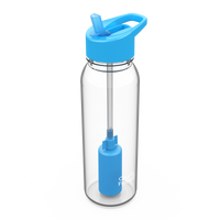 24oz Tritan Filtered Water Bottle BPA free