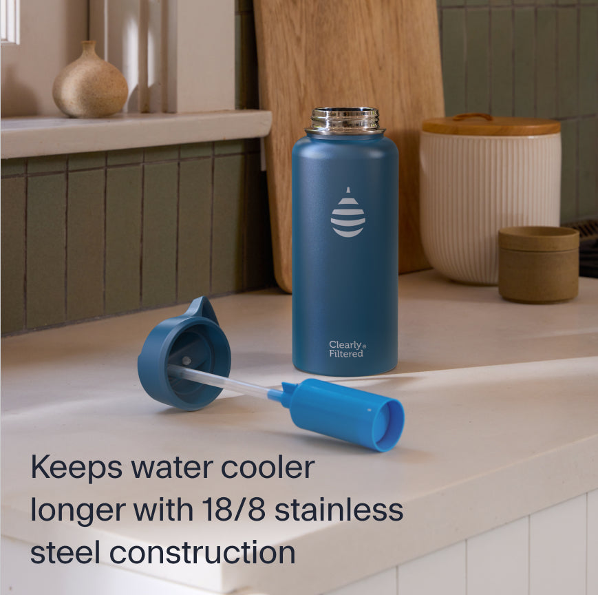 32oz Stainless Steel Filtered Water Bottle